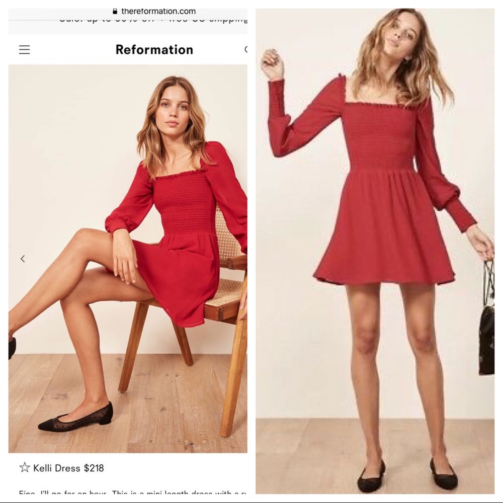 Reformation | Kelli Dress NTW 🌹large